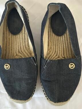 Michael Kors Denim & Jute Slip-On Espadrilles - 7.5